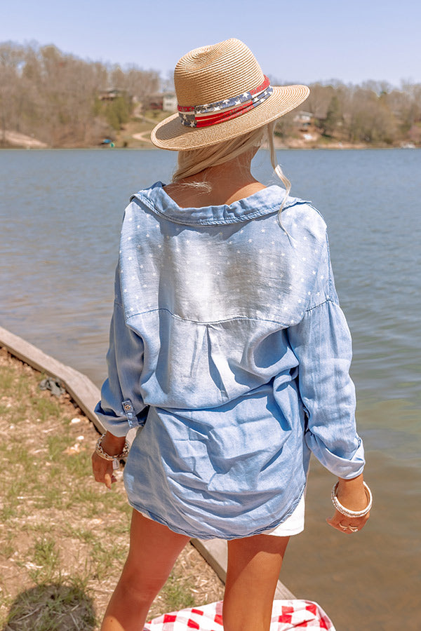 Stars In Your Eyes Chambray Top