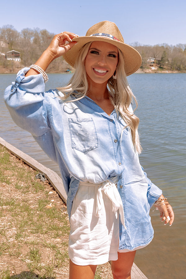 Stars In Your Eyes Chambray Top