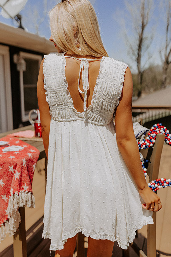 The Real Fling Babydoll Dress In Cream The Real Fling Babydoll Dress In Cream