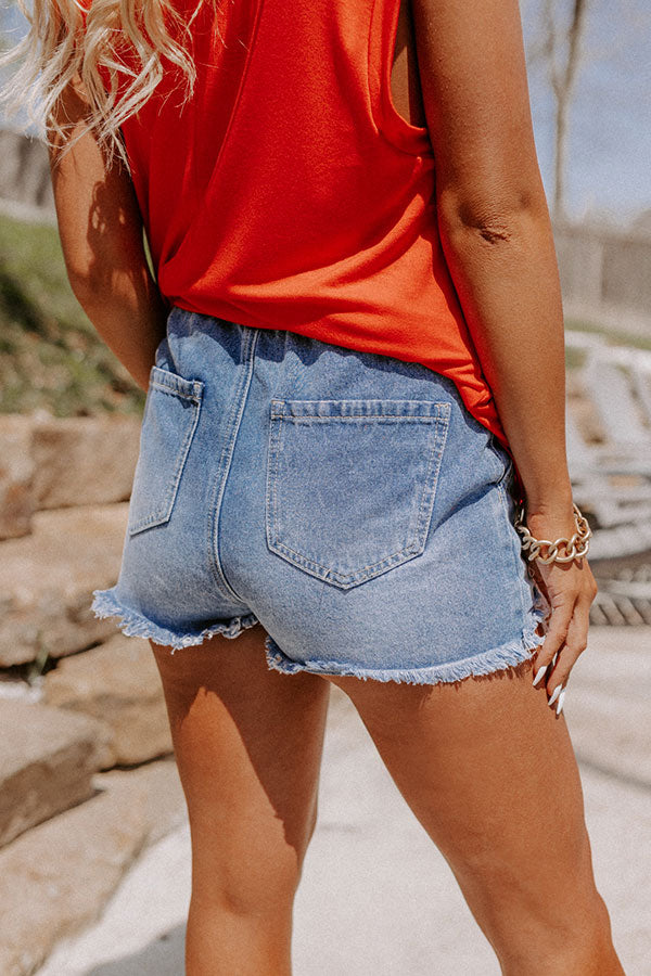 The Jaxon High Waist Distressed Shorts