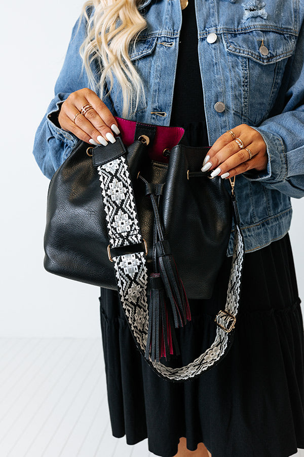 Total Appeal Faux Leather Tote In Black