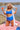 Moon River High Waist Bikini Bottom In Royal Blue Curves