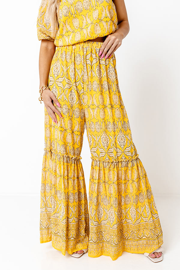 Tuscan Nights High Waist Pants