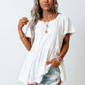 Farmers Market Meetup Shift Top In White Image - 1