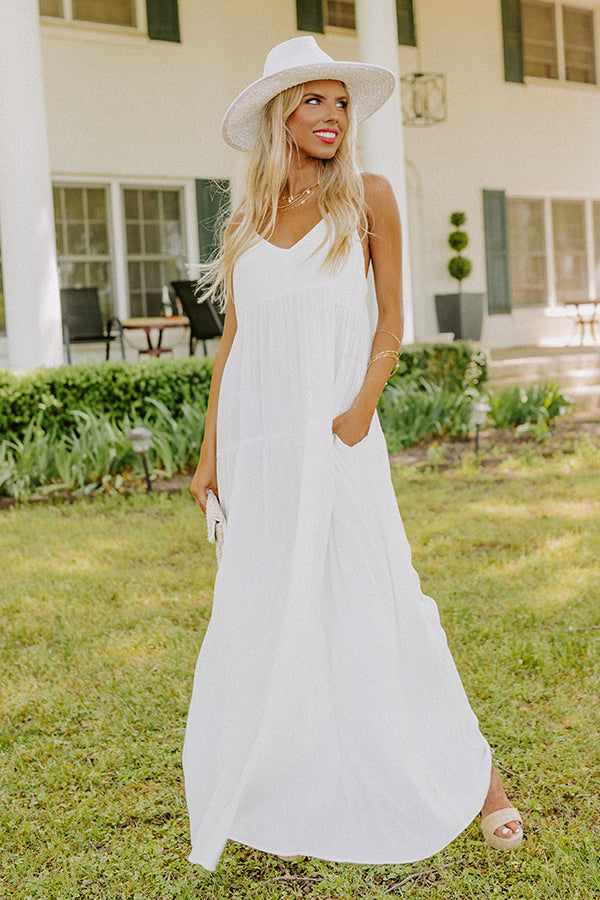 maxi dress travel Mersea Women's Luna Ric Rac Maxi Poplin Dress in Cherries Jubilee