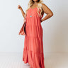 Saturday Strolling Maxi In Coral Curves Image - 1