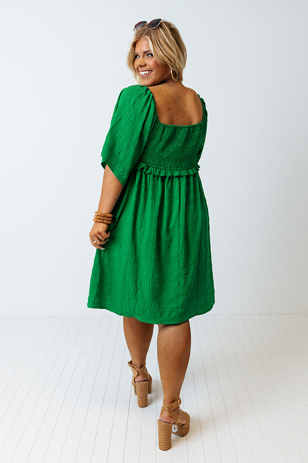 Shining Brighter Smocked Dress in Kelly Green Curves Impressions Online Boutique Shining Brighter Smocked Dress in Kelly Green Curves Impressions Online Boutique