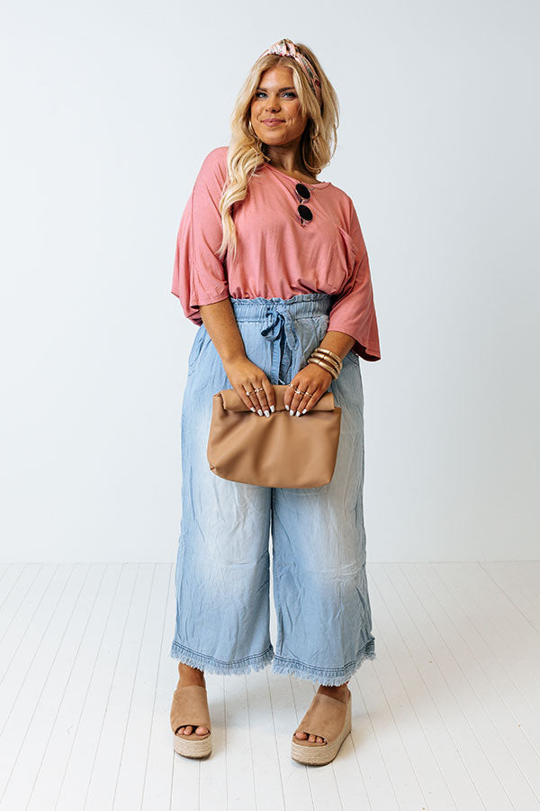 Fond Of Forever Shift Tee In Blush Curves