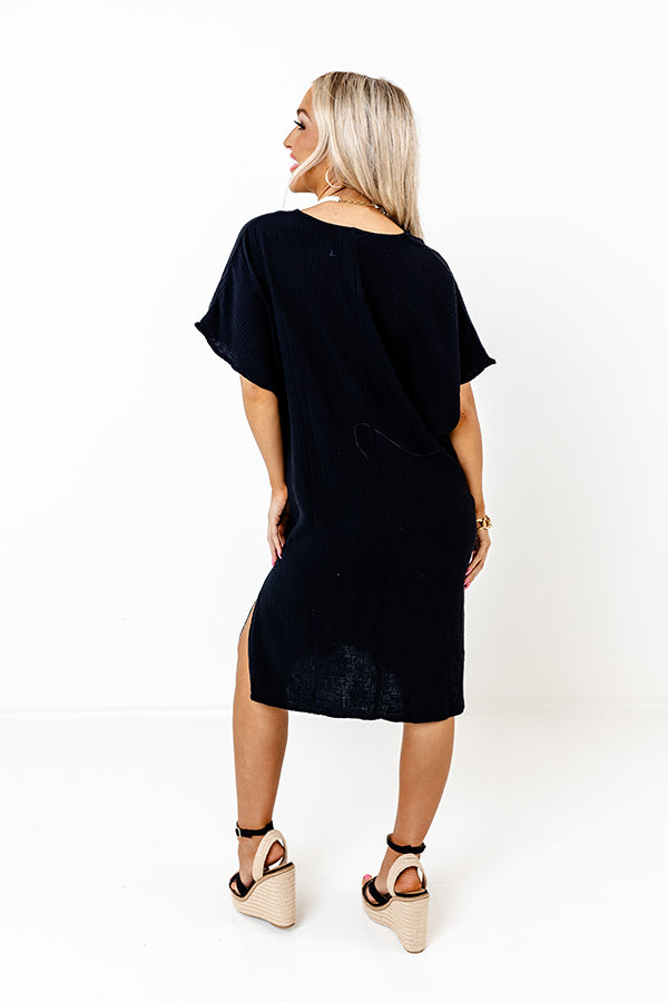 Newport Look Shift Dress in Black