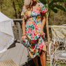 Simply Unforgettable Floral Midi In Pink Image - 1