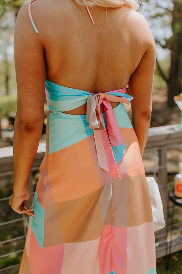 Follow Your Happiness Color Block Maxi Image - 1