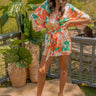 Desert Shade Floral Romper In Ivory Image - 1