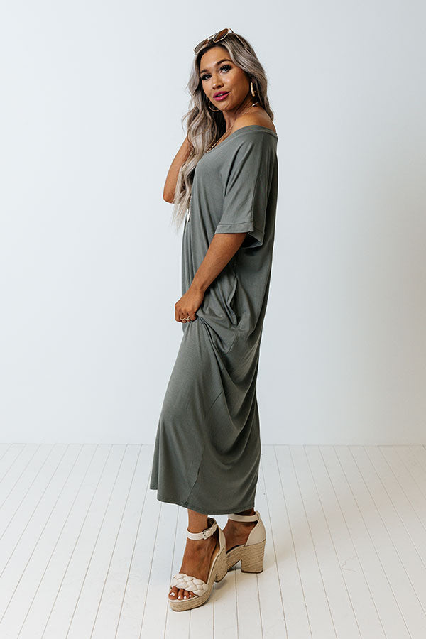 Dallas Layover T-Shirt Midi In Army Green – Impressions Online Boutique Dallas Layover T-Shirt Midi In Army Green – Impressions Online Boutique