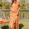 Only Sunshine Floral Maxi In Orange Image - 1