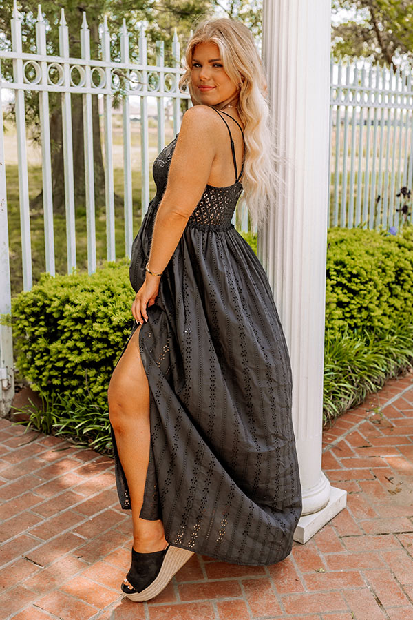Sweetest Dream Eyelet Maxi In Black Curves Impressions Online Boutique Sweetest Dream Eyelet Maxi In Black Curves Impressions Online Boutique