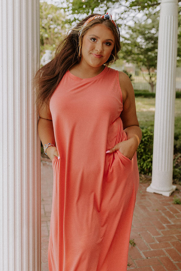 plus size coral maxi dress Plus Size Timeless Grace Dress