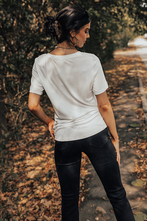 Forever Friendly Shift Tee In White