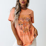 Keep Calm And Dream On Graphic Tee In Coral Image - 1