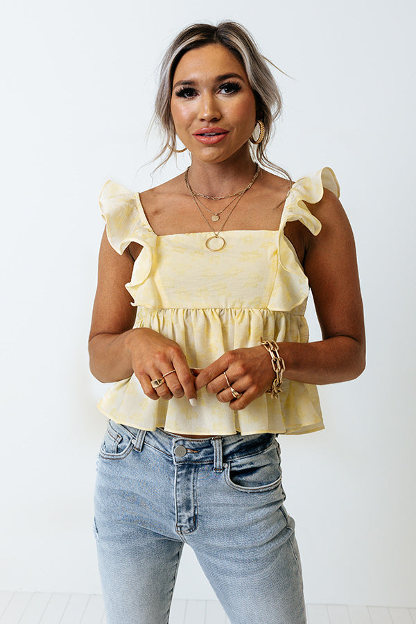 Wrapped In Fun Babydoll Top