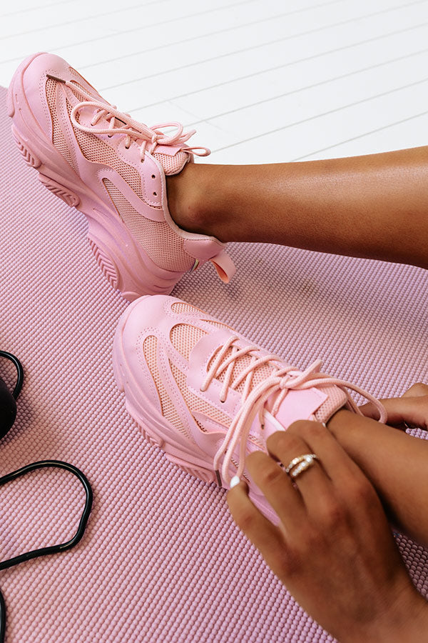 The Gerri Sneaker In Pink