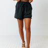 Afternoon Sail High Waist Shorts In Vintage Black Image - 1