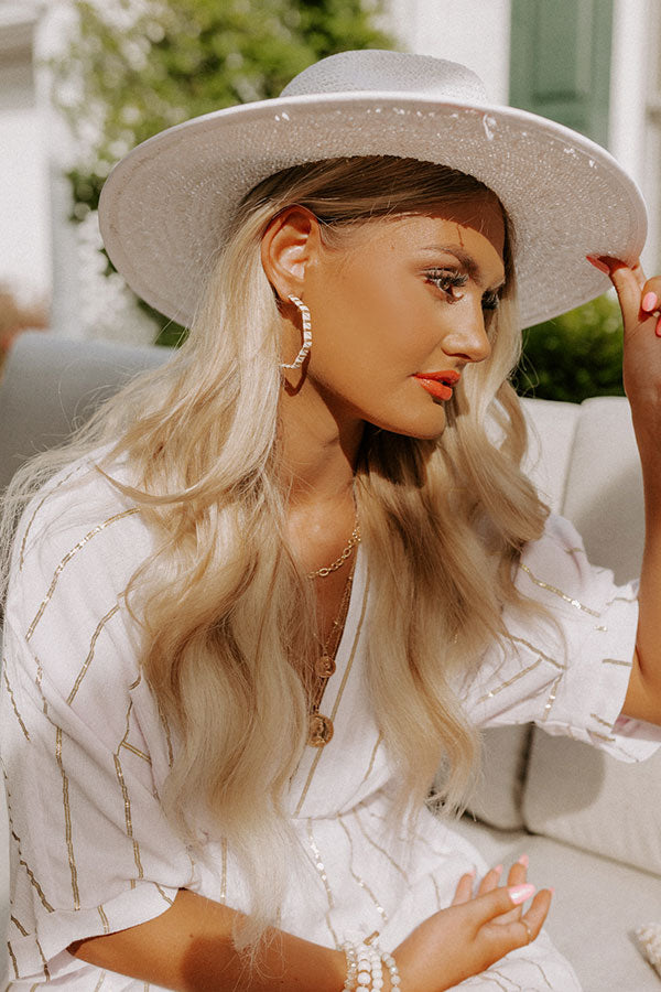 Be My Muse Hoop Earrings In Ivory