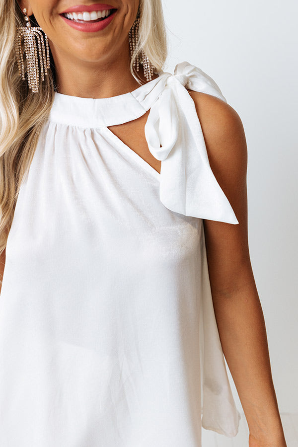 Make It Memorable Shift Top In White