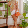 Stay Steady Floral Shift Top In Ivory Curves Image - 1