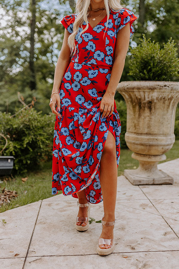 Touch My Soul Floral Maxi Skirt