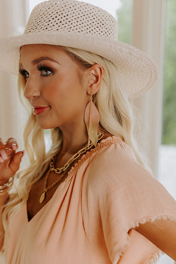 Really Into You Feather Earrings