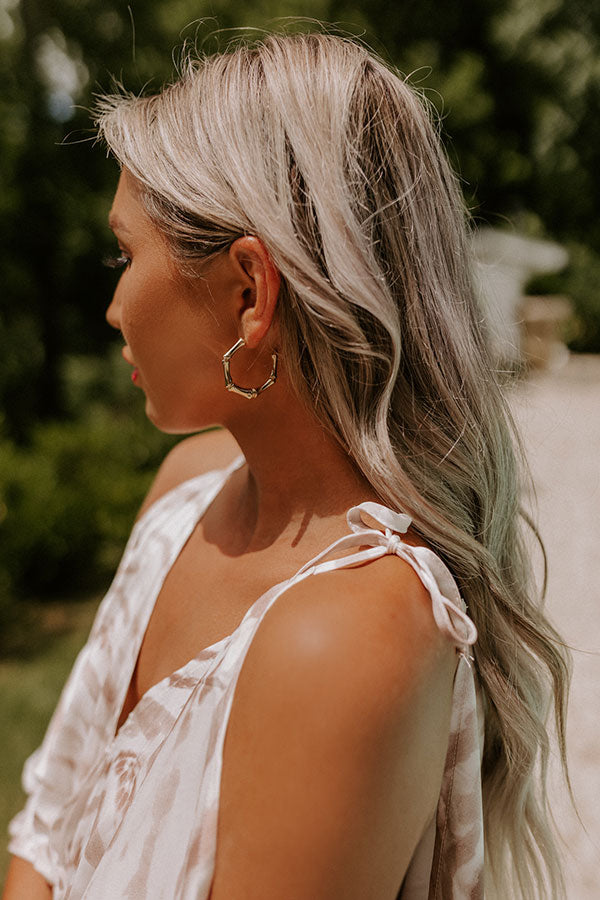 Pose For The Camera Hoop Earrings