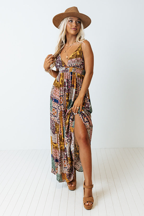 Weekends By The Coast Maxi in Marigold