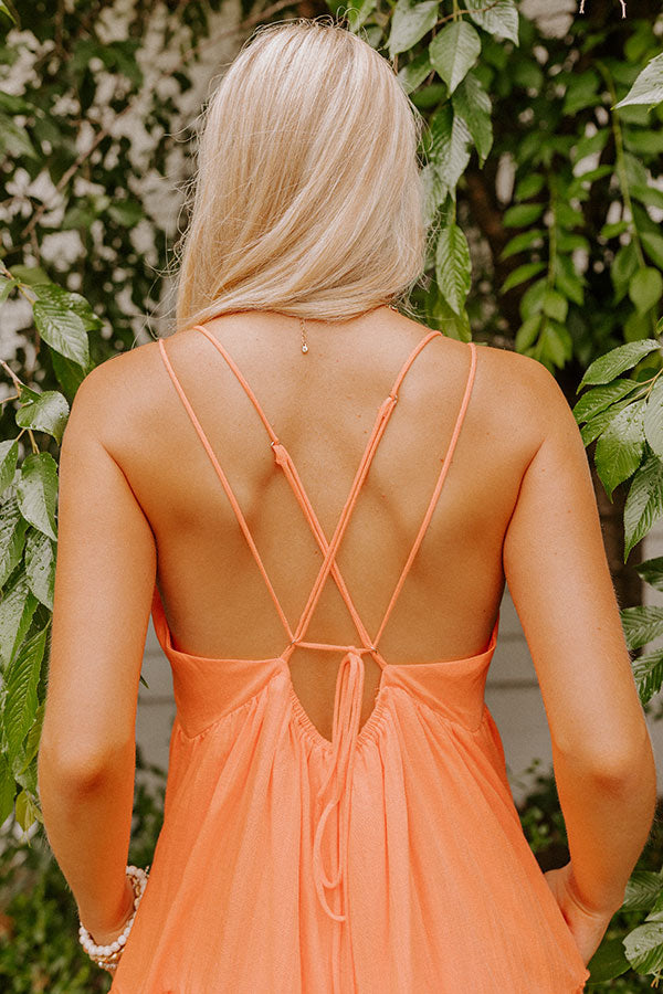 Lucky Day Babydoll Dress In Orange Lucky Day Babydoll Dress In Orange