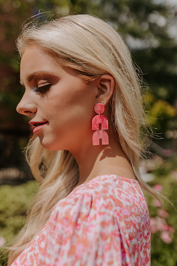 Friends For Life Earrings In Pink