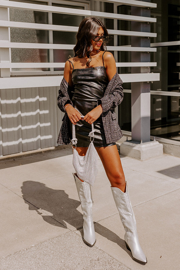 Stay Out All Night Faux Leather Dress Stay Out All Night Faux Leather Dress