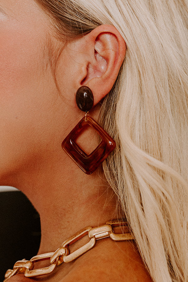 Sweet Stolen Moments Earrings In Maple