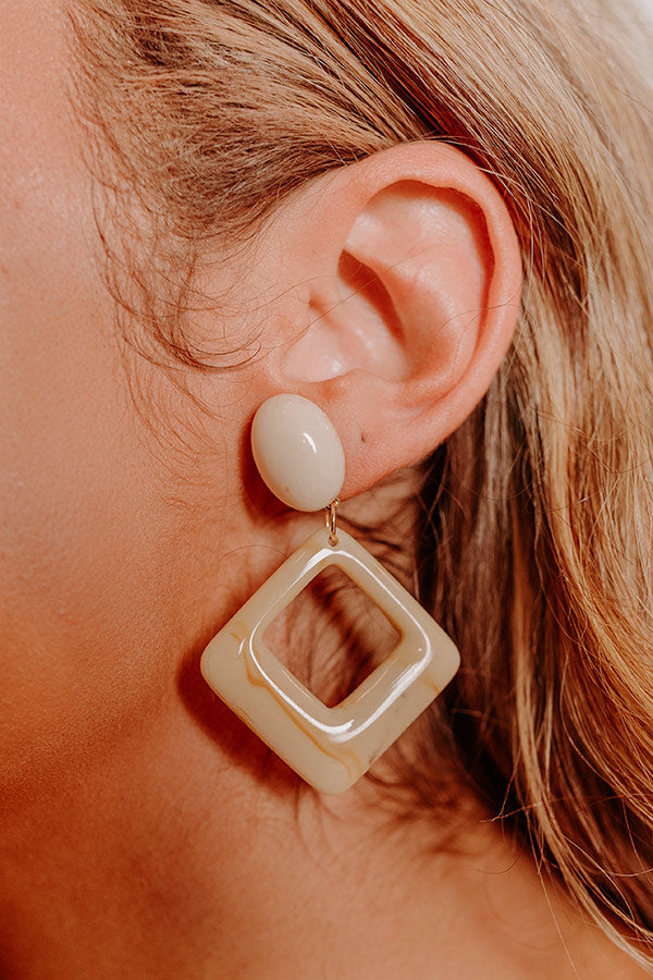 Sweet Stolen Moments Earrings In Cream