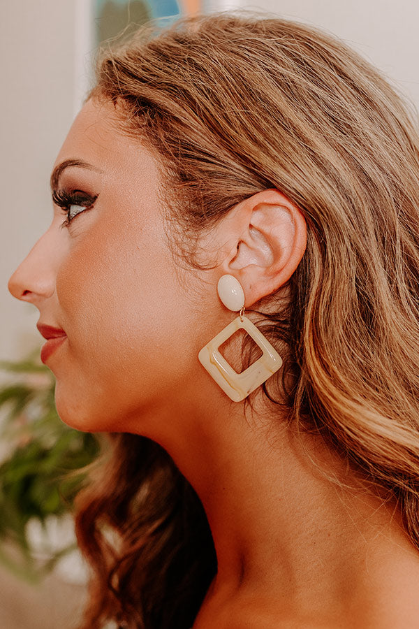 Sweet Stolen Moments Earrings In Cream