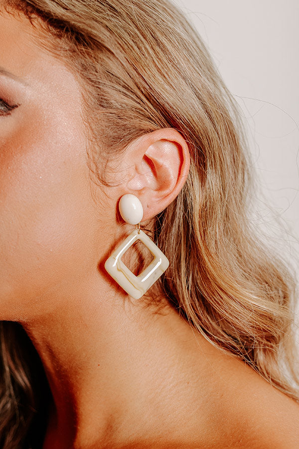 Sweet Stolen Moments Earrings In Cream