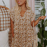 Everyday Beautiful Floral Shift Dress In Ivory Curves Image - 1