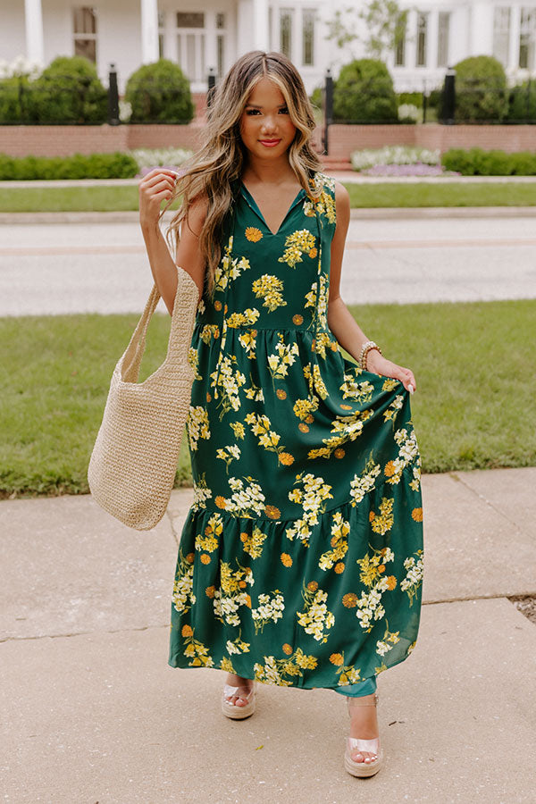 Blooming Beauty Maxi In Lush Meadow