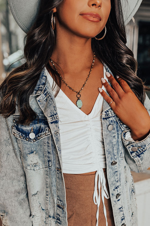 Memories On Repeat Semi Precious Necklace