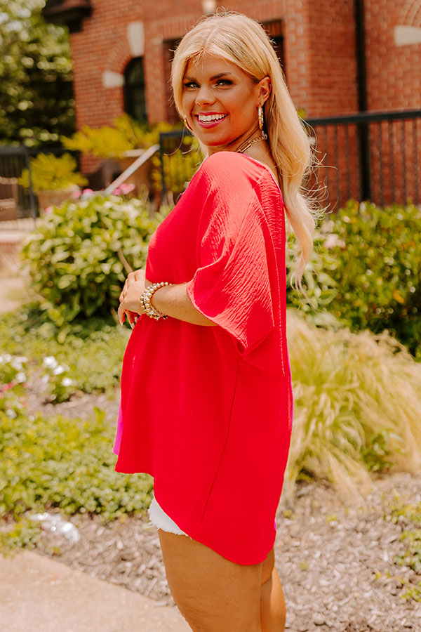 Tell Me Something Good Color Block Shift Top Curves Image - 4