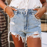 The Belmore High Waist Distressed Shorts Image - 1