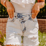 The Lenora High Waist Distressed Shorts Image - 1
