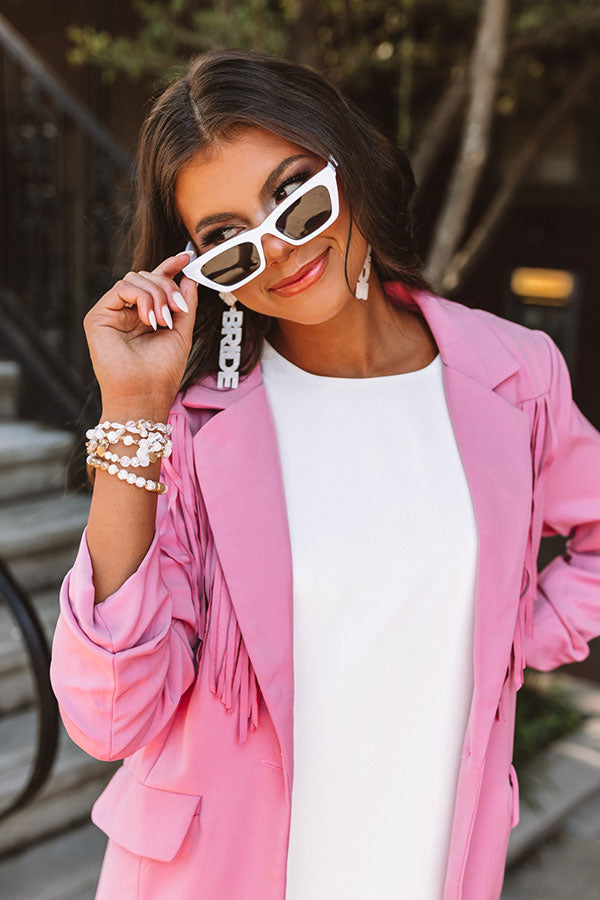 Take Me To Venice Sunnies In White