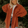 Timing Is Everything Corduroy Button Up In Maple Curves Image - 1