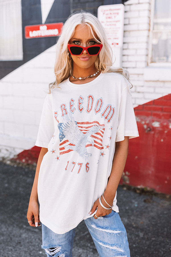 Freedom 1776 Graphic Oversized Tee