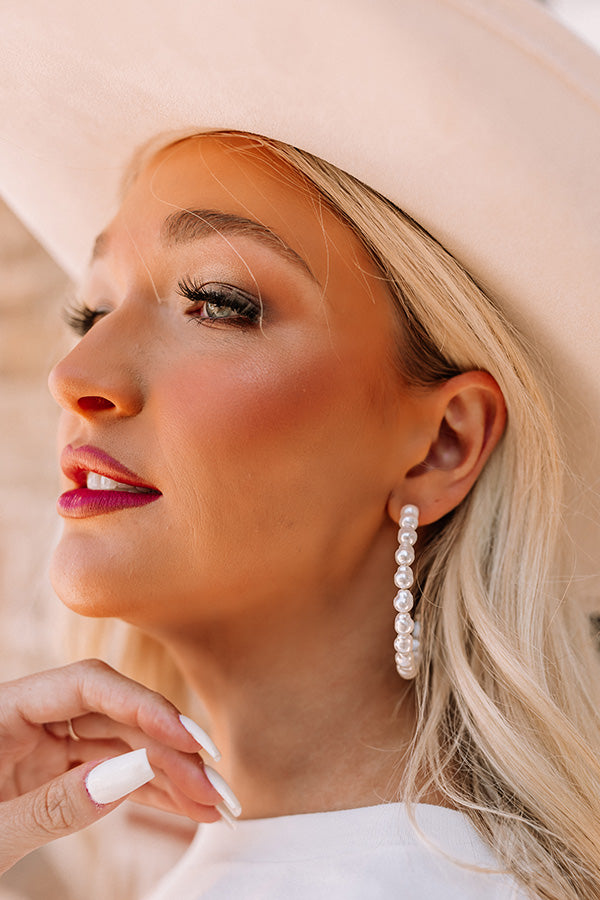 Watch The Show Hoop Earrings