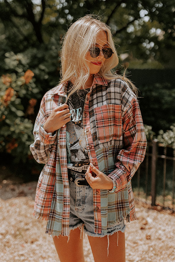 Life Lessons Flannel In Pink